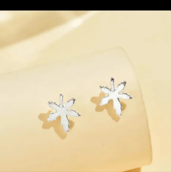 2 Pairs Of Silver 420 Weed Leaf Stainless Steel Stud Earrings 4×(OS) - Picture 6 of 9